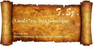 Tanács Szilveszter névjegykártya